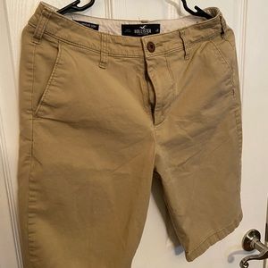 Mens Hollister khaki shorts
